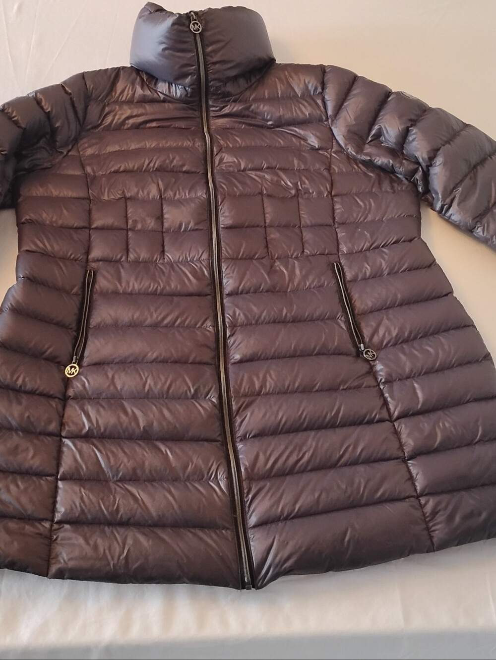 Women's Quilted Packable Puffer Jacket - Dark Grey